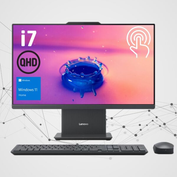 Lenovo IdeaCentre I Gen 9 27" QHD All-in-One, 100Hz Touchscreen, i7-13620H, 16GB DDR5 RAM, 2TB SSD, Wireless KB & Mouse, Wireless Charging Base, RJ-45, Wi-Fi 6, Windows 11 Home,...