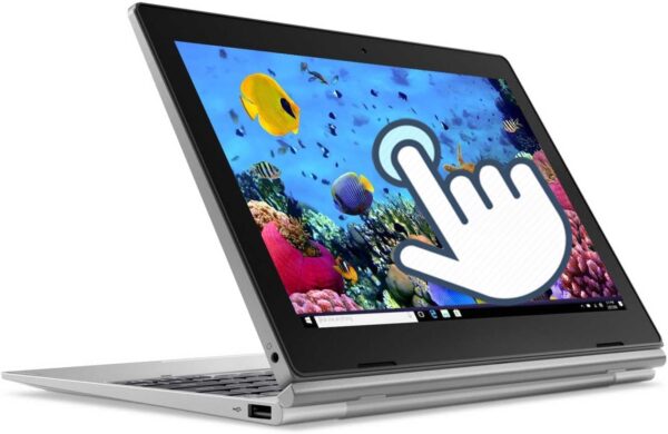 Lenovo Ideapad D330 2-in-1 Laptop, 10.1" (1280 x 800) Touchscreen Display, Intel Celeron N4000 (Dual Core) 1.1GHz-2.6GHz, 4GB RAM, 64GB SSD, Camera, Japanese Keyboard, Win...