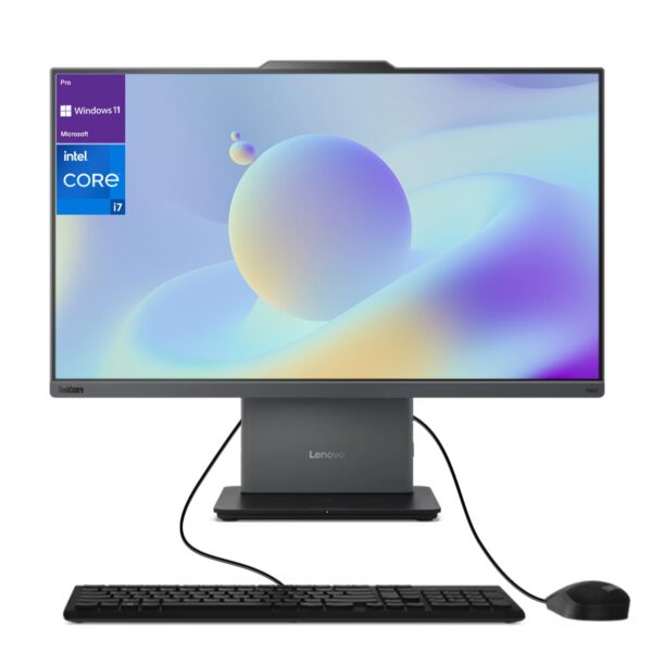 Lenovo ThinkCentre All-in-One Desktop Computer, 23.8 Inch MicroEdge FHD Display, Intel i7-13620H 13th Generation, 16GB DDR5 SODIMM, 1TB SSD, Webcam, HDMI, RJ-45