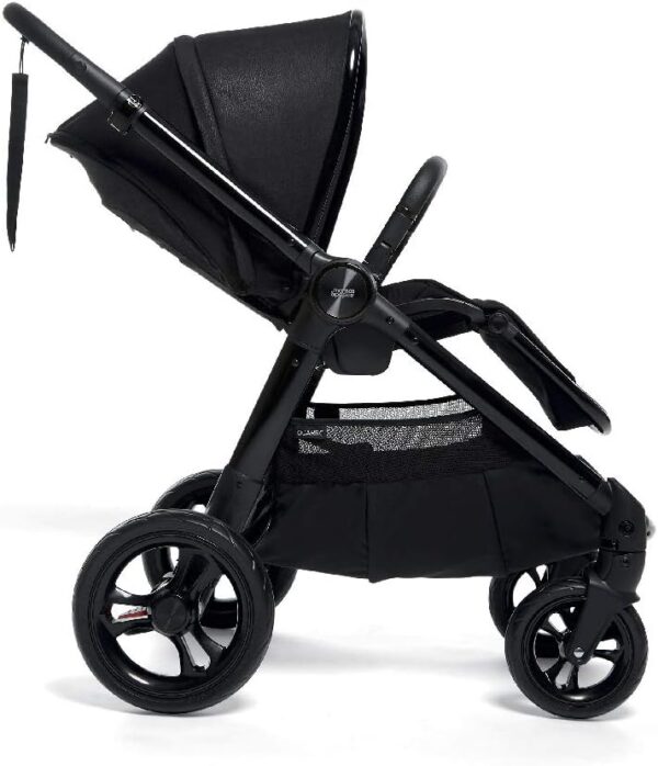 Mamas & Papas Ocarro All Terrain Pushchair, Buggy, Pram, One Hand Fold, Puncture-Proof Tyres, Extendable Hood & Adjustable Lie Flat Seat, 13.5 - Raven