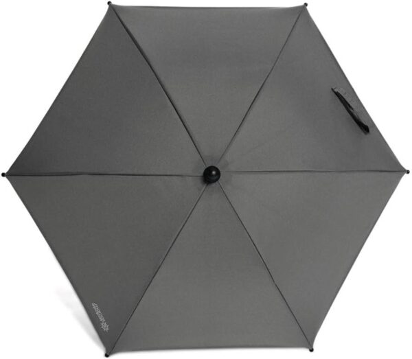 Mamas & Papas Universal Parasol, UPF 50+ Fabric, Easy Fit Clamp and Adjustable, Flexible Arm for Pram/Pushchair/Buggy, Grey Mist