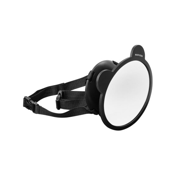 Maxi-Cosi Back Seat Mirror, Car Seat Mirror 360° Adjustable, Wide-Angle View, Easy to Install, Crash Tested and Approved, for Baby, Infant, Toddler and Child, Black
