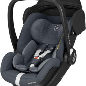 Maxi-Cosi Marble Baby Car Seat, Near Lie Flat Reclining Baby Seat with ISOFIX Base, Group 0+, i-Size, 40-85 cm (from Birth to approx 15 months), Essential Graphite