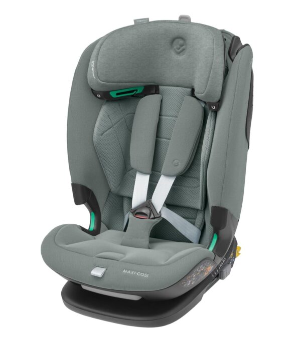 Maxi-Cosi Titan Pro² i-Size, Multi-Age ISOFIX Child Car Seat, 15 Months - 12 Years, G-Cell Side Impact Protection, Easy-in Harness, ClimaFlow, 4 Recline Positions, Authentic Grey