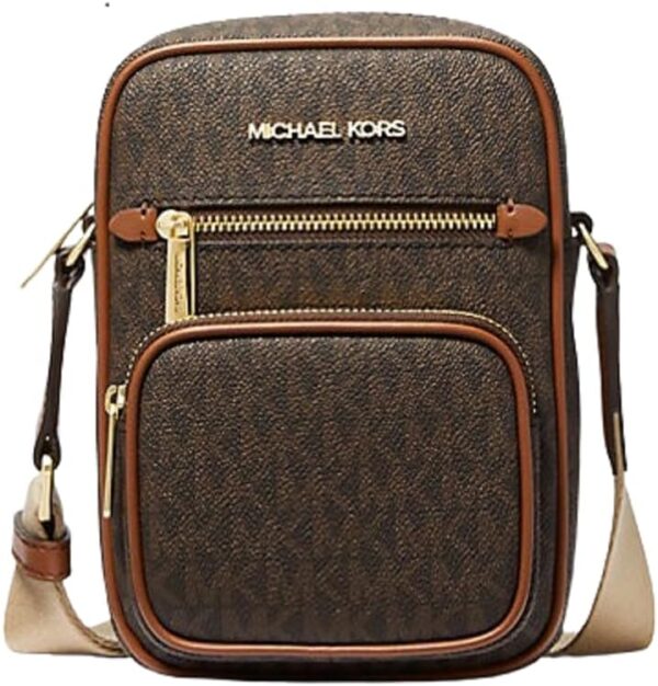 Michael Kors Jet Set Medium Pocket Crossbody Bag, Brown