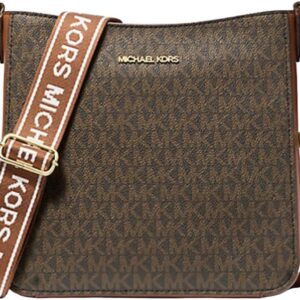 Michael Kors Jet Set Travel Small Signature Logo Crossbody Messenger Bag Brown