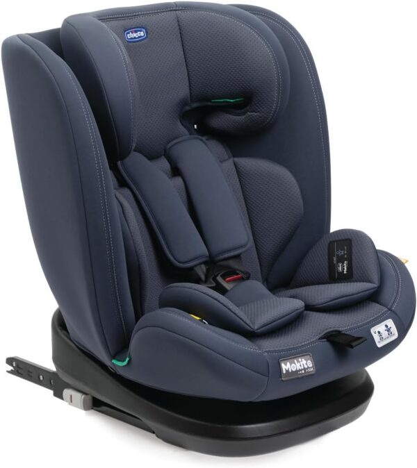Mokita I-Size Car Seat with Isofix System for Children 76 cm - 150 cm Length 15 Months Reducer Grey (India Ink)