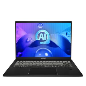 MSI Summit E16 AI Studio Laptop - (16" 16:10 QHD+ 165Hz Touchscreen, Latest Intel Core Ultra 7 155H, NVIDIA Geforce RTX 4060, 32GB RAM, 2TB NVMe PCIe SSD, Intel Wi-Fi 7BE,...