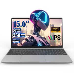 MTWZMM 15.6 Inch Backlit Keyboard Laptop, DDR4 8GB SSD 256GB, Celeron N5095(Up to 2.9GHz), Bluetooth 4.2, WiFi, USB 3.0, Webcam, HDMI, Card Reader, Ultral Light Laptop for...