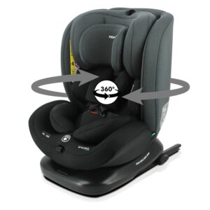 Nania - Dune Car seat 360° Swivel I-Size 40-150 cm - Evolutive from Birth to About 12 Years - Group 0+/1/2/3 - isofix attachments - Side Protectors