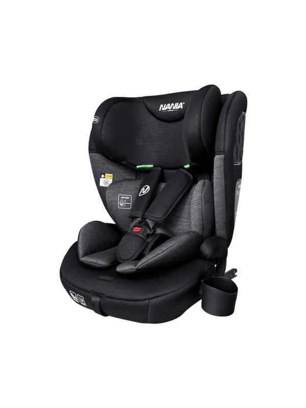Nania Milano ISOFIX baby car seat, 76-150 cm, Group 1/2/3 from 9 to 36 kg, 15 months to 12 years, Adjustable headrest with 12 adjustment levels, Side protections, 5-point safety...