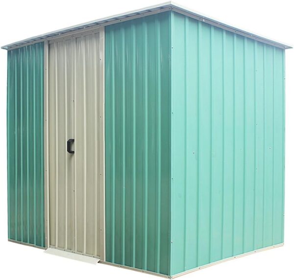 Panana 8 x 4ft Metal Garden Apex Roof Storage Shed with FREE Ground Anchoring Kit