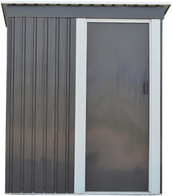 Panana Metal 3x5' Steel Sheds Outdoor Garden Tools Storage Shed（No Base) (3x5')
