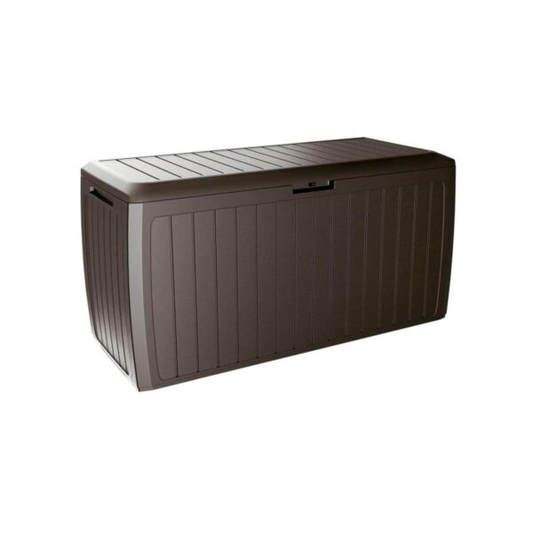 PROSPERPLAST Boxe Board 290 liters Plastic Garden Baul ocher 116 x 47 x 59.5 cm, Ochre Dark, 290 L