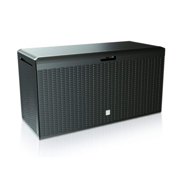 Prosperplast Rato Plus Garden Storage Box Storage Box Rattan 290L Tarrase (Anthracite)