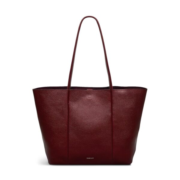 RADLEY London Henrietta Place Large Open Top Tote Bag for Women, in Soft Grained Leather with Grab Handles, Fits 13" Laptop
