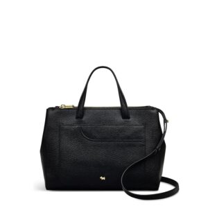 RADLEY London Pockets Soft 2.0 Medium Ziptop Top Handle Handbag for Women, in Grained Leather with Grab Handles