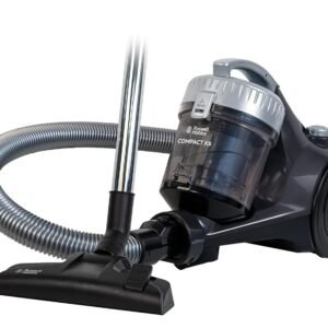 Russell Hobbs Cylinder Vacuum Cleaner COMPACT XS 1.5 Litre Grey & Silver with 3 in 1 Multi-Tool, Triple Filtration 700W Ultra Compact, 2 Year Guarantee RHCV1611