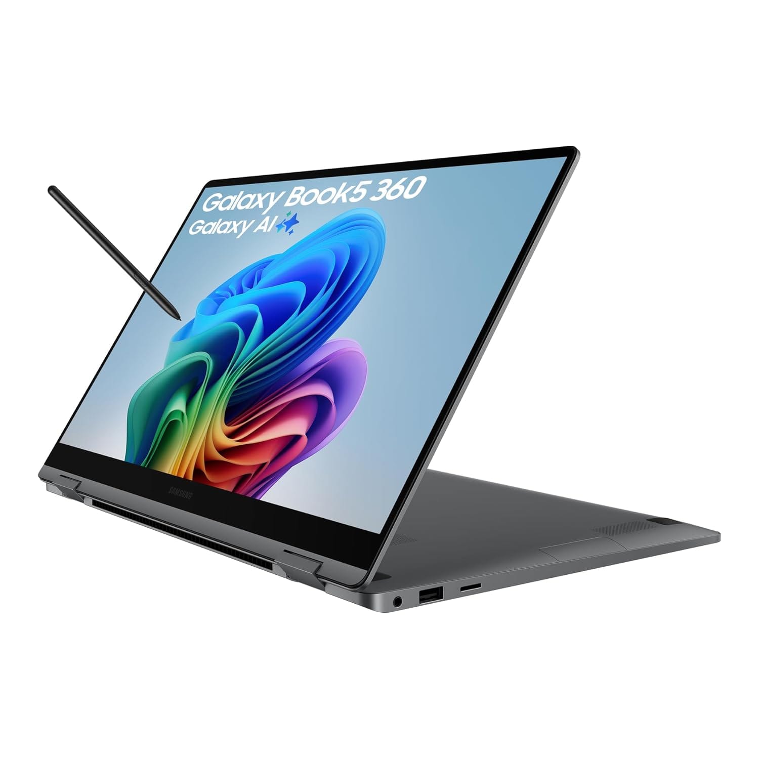 Samsung Galaxy Book5 (360) Copilot+ Laptop with S Pen| 15.6 Inch FHD AMOLED Touch Display | Intel Core Ultra 7| 16 GB RAM | 1 TB SSD | Windows 11 | Aluminium Grey | Works with...