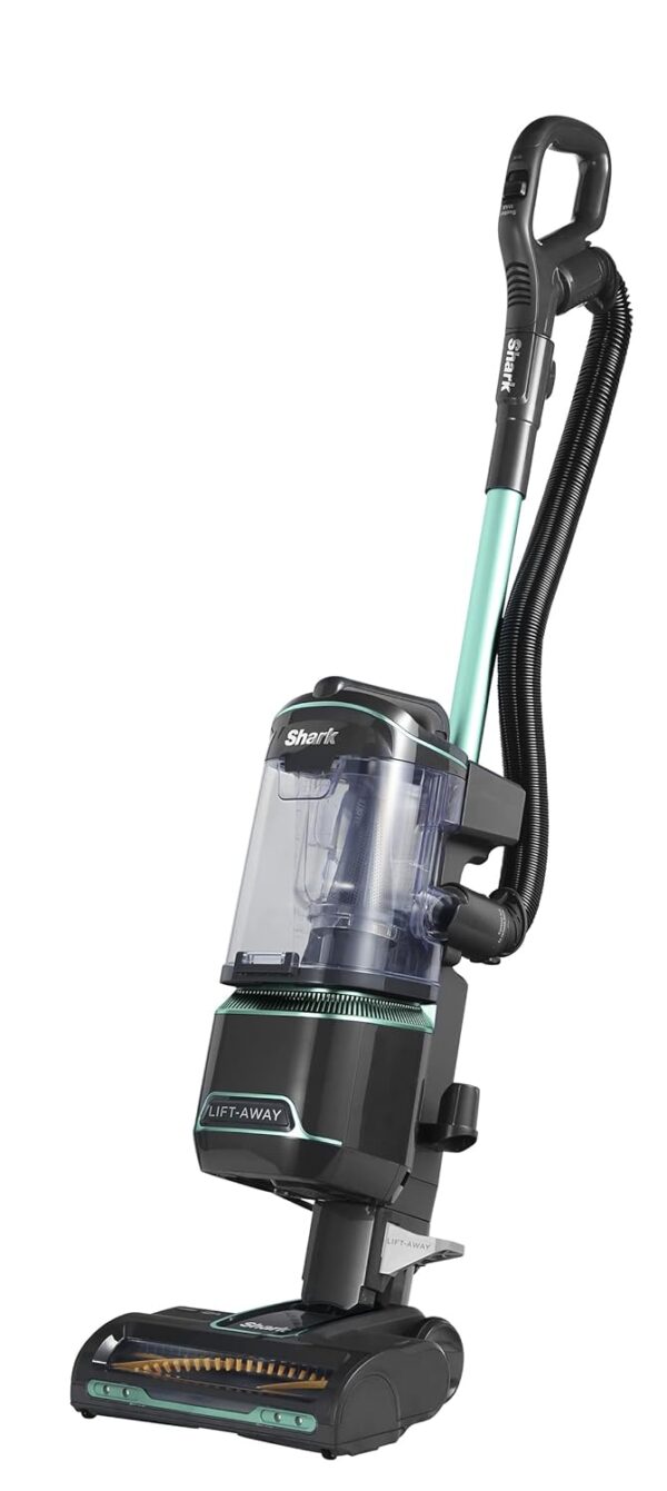 Shark Corded Upright Vacuum Cleaner 1.1L with Anti Hair Wrap Technology, LED Headlights, Lift-Away, Anti-Allergen, 8m Cord, 750W, 2 Attachments,Turquoise, NZ690UK