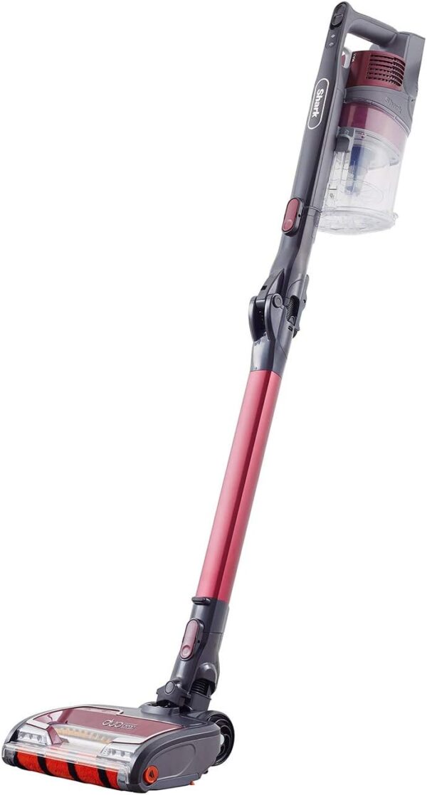 Shark Cordless Stick Vacuum Cleaner [IZ251UKT] Anti Hair Wrap, Pet Hair, Twin Battery, Red, Burgundy
