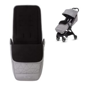 Silver Cross - Clic Footmuff - Pram Accessories - Stroller Footmuff - Foot Warmer - Water Resistant |Grey