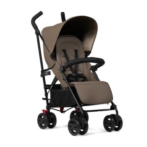 Silver Cross - Pop 2 Pushchair - Foldable Travel Stroller - Buggy - Adjustable/Lie Flat Seat - Newborn to 4 Years - Cobble