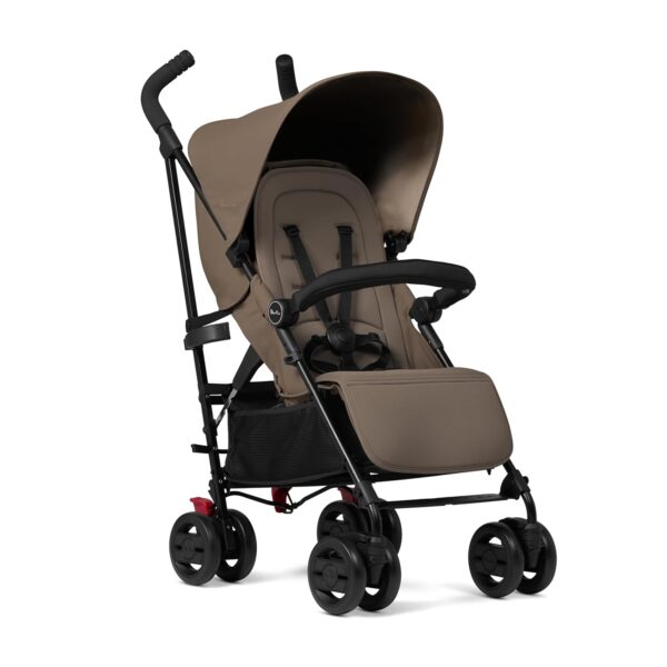 Silver Cross - Pop 2 Pushchair - Foldable Travel Stroller - Buggy - Adjustable/Lie Flat Seat - Newborn to 4 Years - Cobble