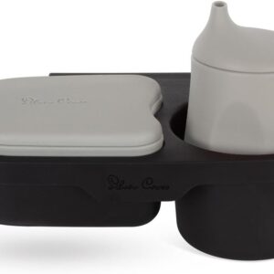 Silver Cross | Pram Snack Tray | Pram Accessories | Beaker & Snack Pot | Silcone | Clip On Snack Tray