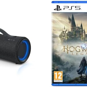 Sony SRS-XG300 - Portable wireless Bluetooth speaker with powerful party sound and lighting - waterproof, 25 hours battery life, smartphone and quick charging - Black & Hogwarts...