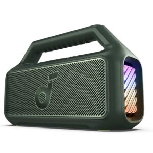 soundcore Anker Boom 2 Bluetooth Speaker, Outdoor Speaker with 80W, Subwoofer, BassUp 2.0, 24H Playtime, IPX7 Waterproof, Floatable, RGB Lights, Custom EQ, USB-C, Portable for...