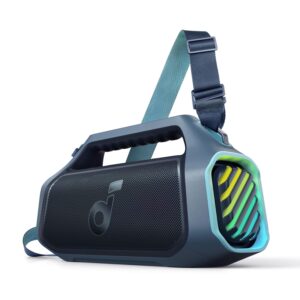 soundcore Anker Boom 2 Plus Outdoor Speaker, Bluetooth Speaker with 140W, 2+2 Channel, BassUp 2.0, 20H, Fast Charge, IPX7 Waterproof, RGB Lights, USB-C, Power Bank, for Camping,...