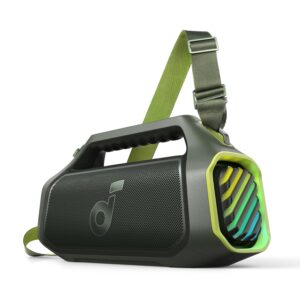 soundcore Anker Boom 2 Plus Outdoor Speaker, Bluetooth Speaker with 140W, 2+2 Channel, BassUp 2.0, 20H, Fast Charge, IPX7 Waterproof, RGB Lights, USB-C, Power Bank, for Camping,...