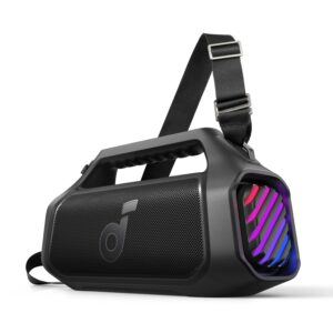 soundcore Anker Boom 2 Plus Outdoor Speaker, Bluetooth Speaker with 140W, 2+2 Channel, BassUp 2.0, 20H, Fast Charge, IPX7 Waterproof, RGB Lights, USB-C, Power Bank, for Camping,...