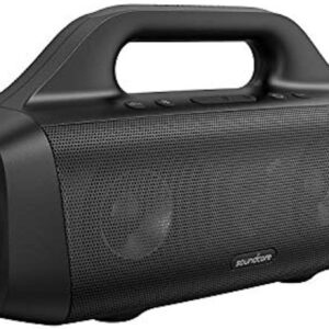 soundcore Anker Motion Boom Portable Bluetooth Speaker with Titanium Drivers, BassUp Technology, IPX7 Waterproof, 24H Playtime, App, Bluetooth 5.0, for Home, Party, Outdoors
