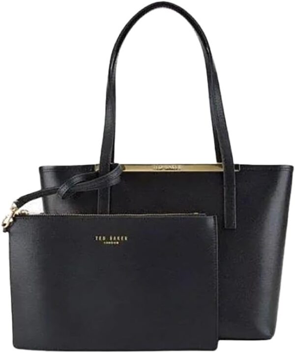 Ted Baker London Womens Iyssy Leather Tote Shopper Shoulder Bag in Black
