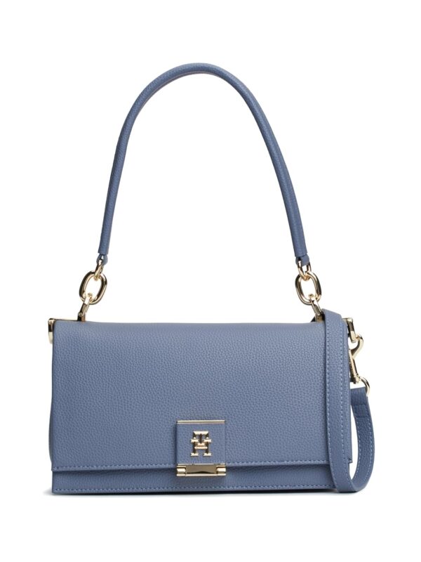 Tommy Hilfiger Women's Leather Shoulder Bag with Removable Crossbody Strap, One Size