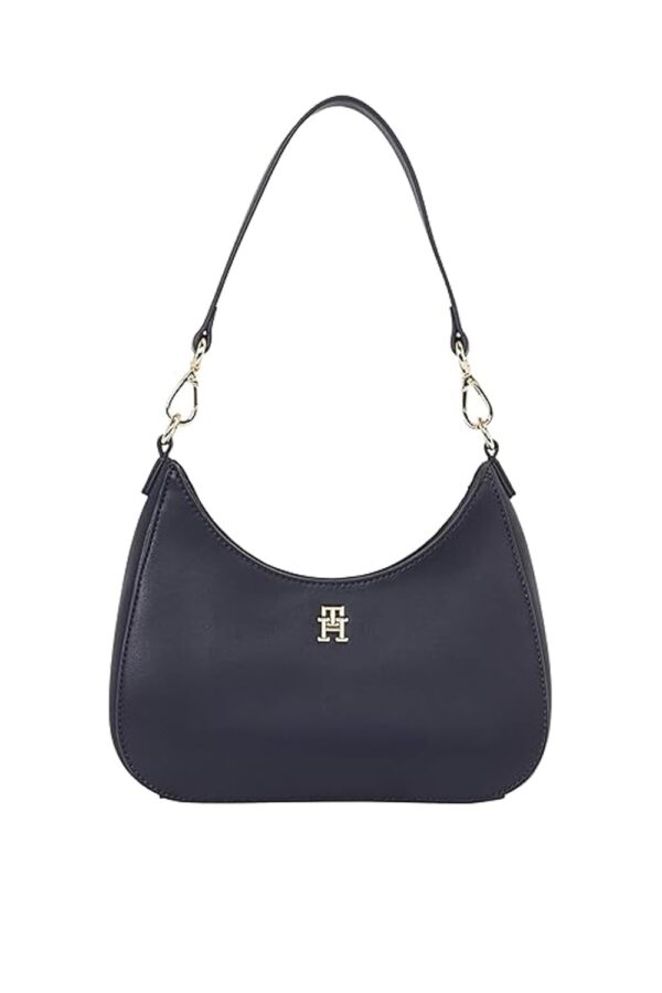 Tommy Hilfiger Women's Logo Tape Shoulder Bag with Zip