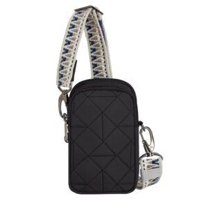 Travelon Unisex's Anti-Theft Boho 2 Compartment Phone Crossbody, One Size