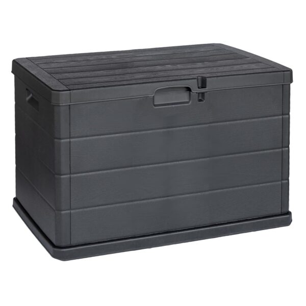 URBNLIVING 200L Large Lockable Garden Storage Box - Outdoor Chest for Cushions, Tools, Toys - Polypropylene Build, Ventilated Design, Built-in Handles, Easy Assembly, Durable &...