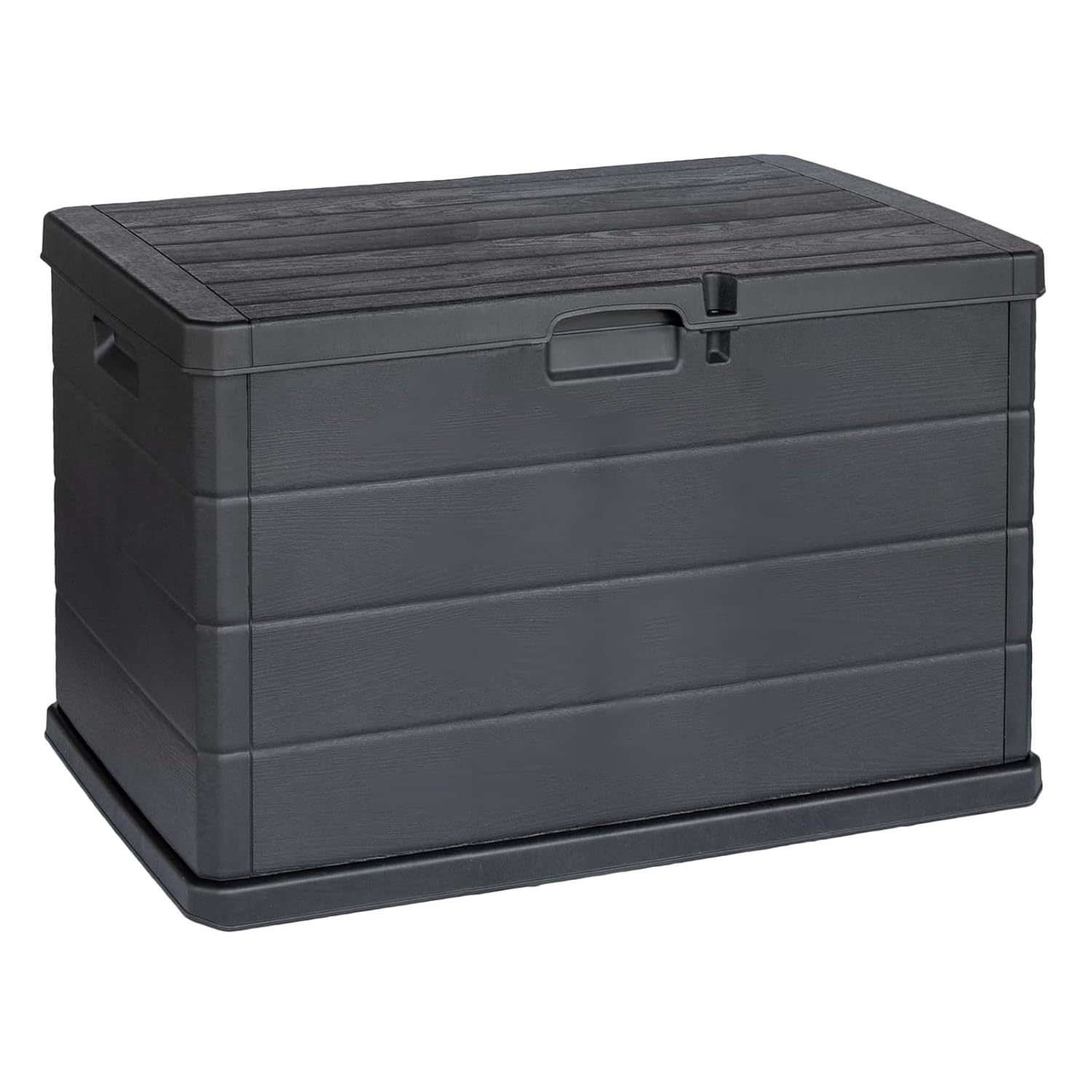 URBNLIVING 200L Large Lockable Garden Storage Box - Outdoor Chest for Cushions, Tools, Toys - Polypropylene Build, Ventilated Design, Built-in Handles, Easy Assembly, Durable &...