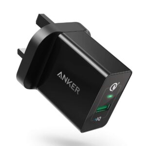 USB charger, Anker 18W USB Wall Charger - Fast Charging for Galaxy S10/S9/S8/Edge/Plus, Note 8/7, LG G4, HTC One A9/M9, Nexus 9, iPhone, iPad and more