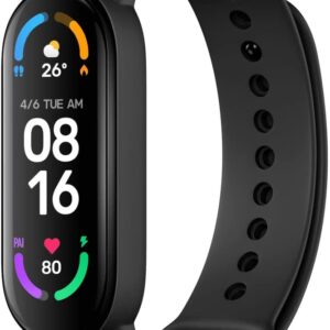 Xiaomi Mi Smart Band 6-1.56'' AMOLED Touch Screen, SPO2, Sleep Breathing Tracking, 5ATM Water Resistant, 14 Days Battery Life, 30 Sports Mode, Fitness, Steps, Sleep, Heart Rate...