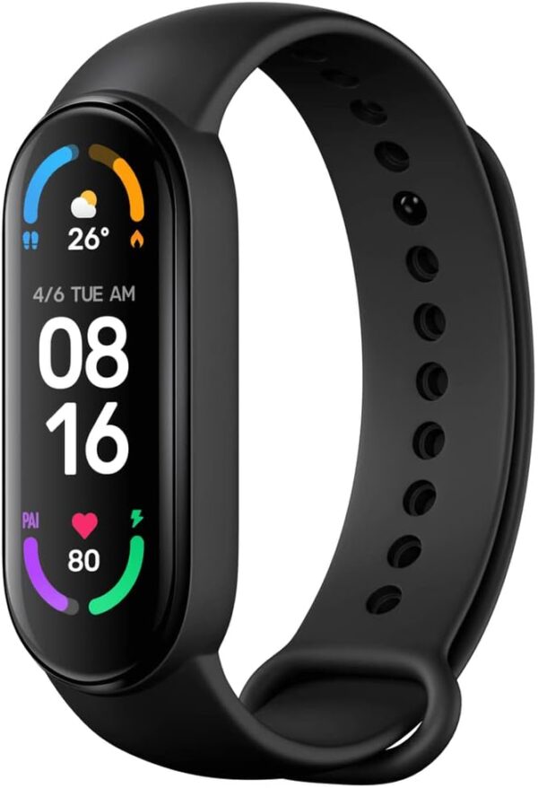 Xiaomi Mi Smart Band 6-1.56'' AMOLED Touch Screen, SPO2, Sleep Breathing Tracking, 5ATM Water Resistant, 14 Days Battery Life, 30 Sports Mode, Fitness, Steps, Sleep, Heart Rate...