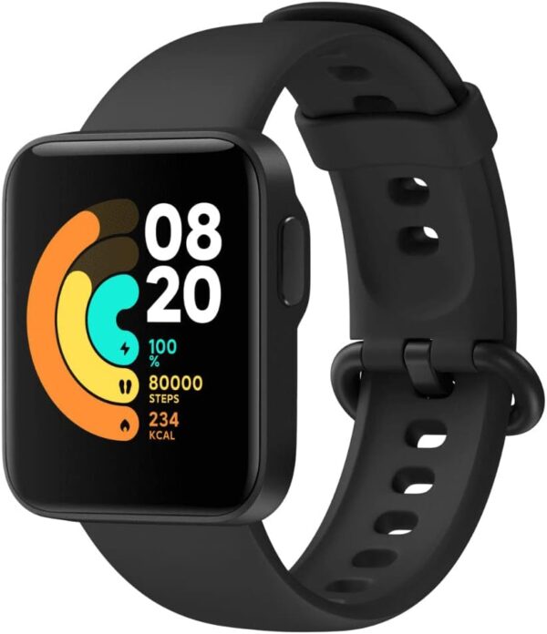 Xiaomi Mi Smart Watch Lite Black- 1.4 Inch Touch Screen, 5ATM Water Resistant, 9 Days Battery Life, GPS, 11 Sports Mode, Steps, Sleep and Heart Rate Monitor, Fitness Activity...