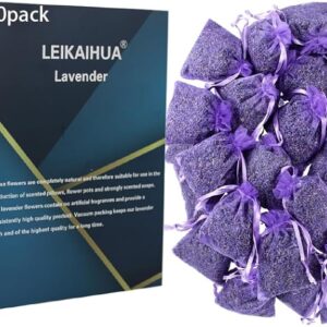 20X Lavender filled bags drawers,(7x9cm) wardrobe fresheners，lavender moth repellent for wardrobes, suitable for pillows, cars, shoe cabinets, cupboards