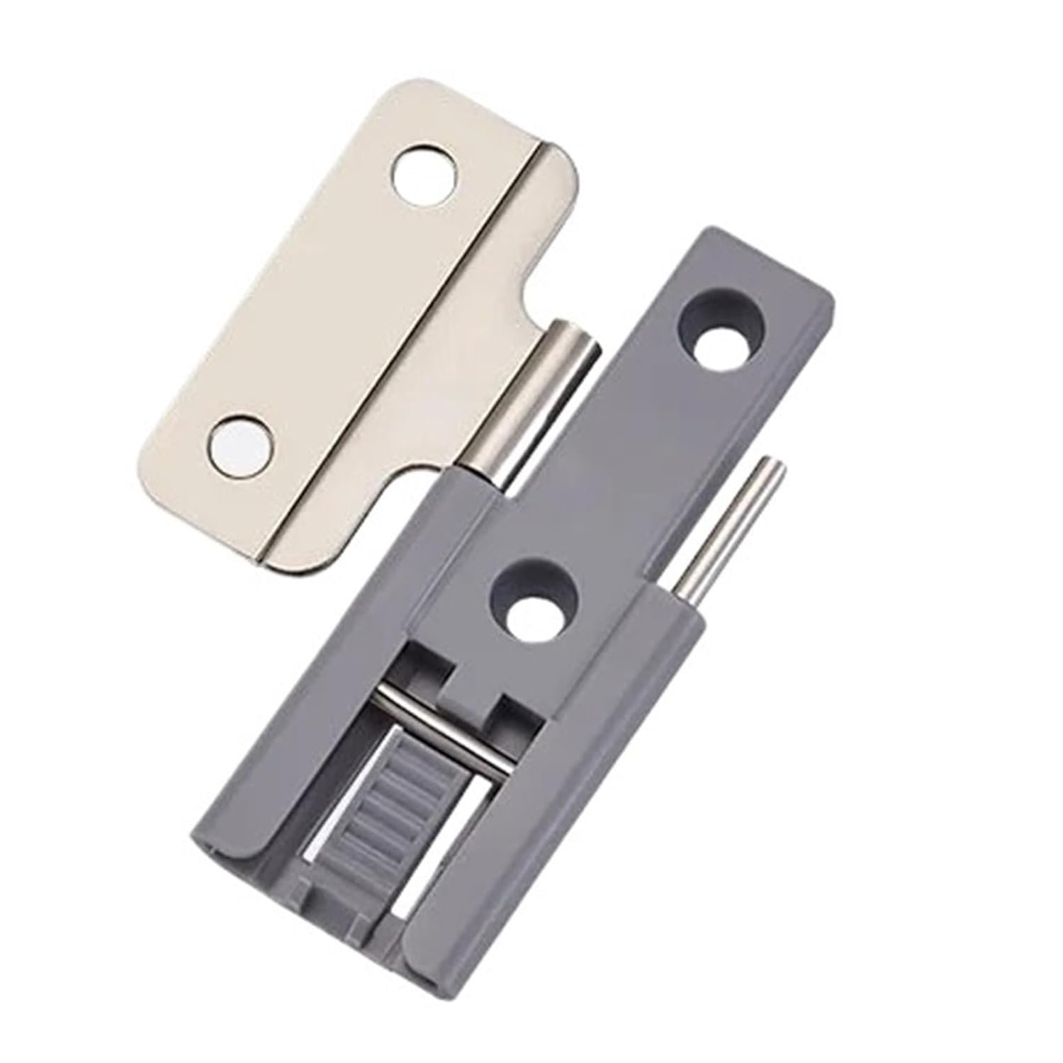 4pcs Wardrobe Folding Folding Door Hinge Bi-fold Closet Wardrobe Cabinet Cupboard Tracked Hanging Sliding Door Hinge