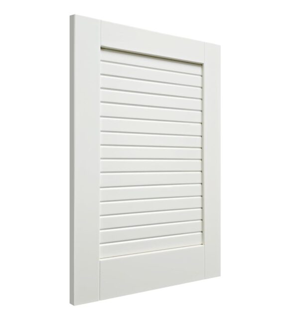 Full Panel Solid Wooden Door - Cupboard Doors - Slatted Wardrobe Door - White - Finished or Natural - Ready to Paint or Varnish