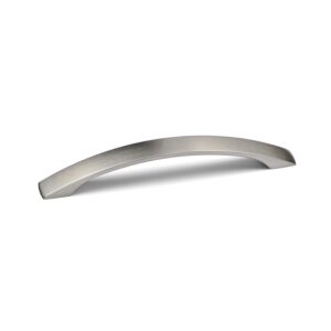 Handle & Home 160mm Brushed Nickel Bow Handle Curved Grey Kitchen Cupboard Cabinet Handle Wardrobe Furniture Replacement Upcycle