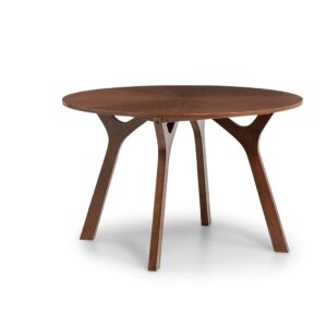 Julian Bowen Huxley Round Table - Walnut Dining Tables